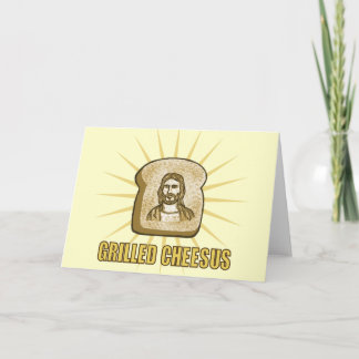 Grilled Cheesus notecards Kaart