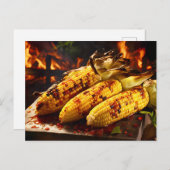 Grilled Corn on the Cob BBQ Briefkaart (Voorkant / Achterkant)