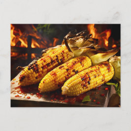 Grilled Corn on the Cob BBQ Briefkaart