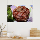 Grilled Filet Mignon Poster (Keuken)