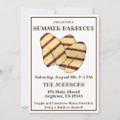 Grilled Halloumi Cheese BBQ Barbecue Cookout Kaart (Voorkant)