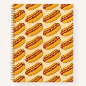 Grilled Hot Dog Pattern Notitieboek (Voorkant)
