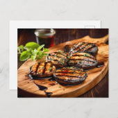 Grilled Portobello Mushroom Briefkaart (Voorkant / Achterkant)