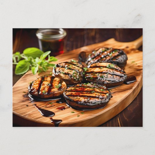 Grilled Portobello Mushroom Briefkaart (Voorkant)