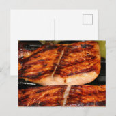 Grilled Salmon Briefkaart (Voorkant / Achterkant)