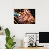Grilled Steak Poster (Thuiskantoor)