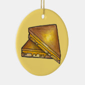 Grilled Toasted Cheddar Cheese Sandwich Toastie Keramisch Ornament (Rechts)