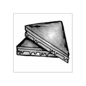 Grilled Toasted Cheddar Cheese Toastie Sandwich Rubberstempel (Afrduk)