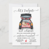 Grilleer Auto Voetbalspel BBQ Bier Koppel Bruiloft Kaart (Voorkant)