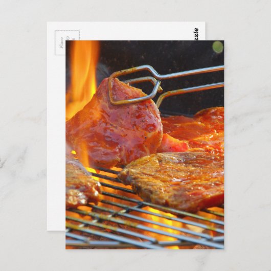 grillen briefkaart (Voorkant / Achterkant)