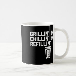 Grillen Chillen Bijvullen Grappig Bbq Grill Drinke Koffiemok