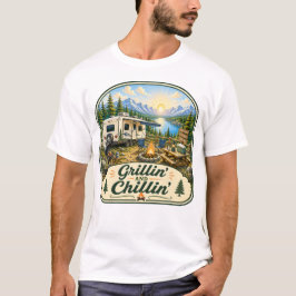 Grillen & Chillen Camping T-shirt