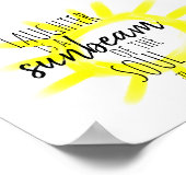 grillen citeren geel op wit poster (Hoek)