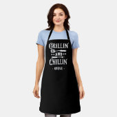 Grillen en Chillen BBQ-schort Schort (Gedragen)