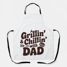 Grillen en chillen met papa schort