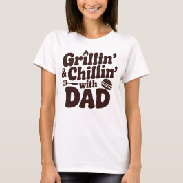 Grillen en chillen met papa t-shirt