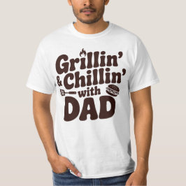 Grillen en chillen met papa t-shirt