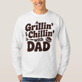 Grillen en chillen met papa t-shirt