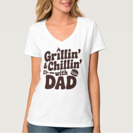 Grillen en chillen met papa t-shirt