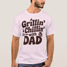 Grillen en chillen met papa t-shirt