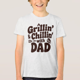 Grillen en chillen met papa Tri-Blend shirt