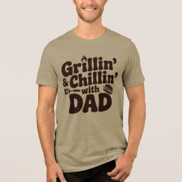 Grillen en chillen met papa Tri-Blend shirt