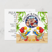 Grillen en Chillen Uitnodiging (Voorkant / Achterkant)