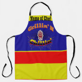 Grillen en Chillen Vaderdag Heren BBQ Schort (Voorkant)