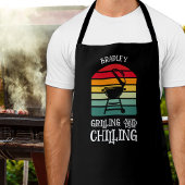 Grillen en koelen gepersonaliseerd schort