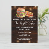 Grillen en koelen Nacht voor BBQ Kaart (Staand voorkant)