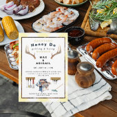 Grillen & Fixing Antlers Gele Koppels Douche Kaart