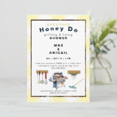 Grillen & Fixing Yellow Couples Douche Kaart (Staand voorkant)