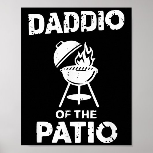 Grillen Funny Dad BBQ Party Roker Pork Grill Mas Poster (Voorkant)