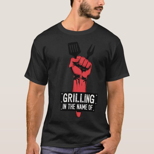 Grillen in de naam van t-shirt (Voorkant)