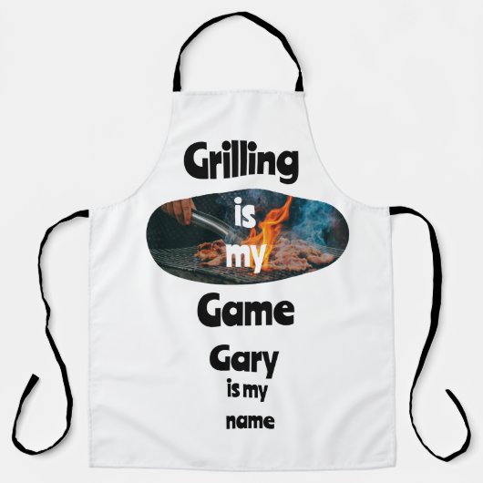 Grillen is mijn Spel Schort (Voorkant)