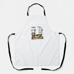 Grillen met mijn kabouters schort