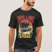 Grillen papa papa grill vader papa Vaderdag T-shirt (Voorkant)