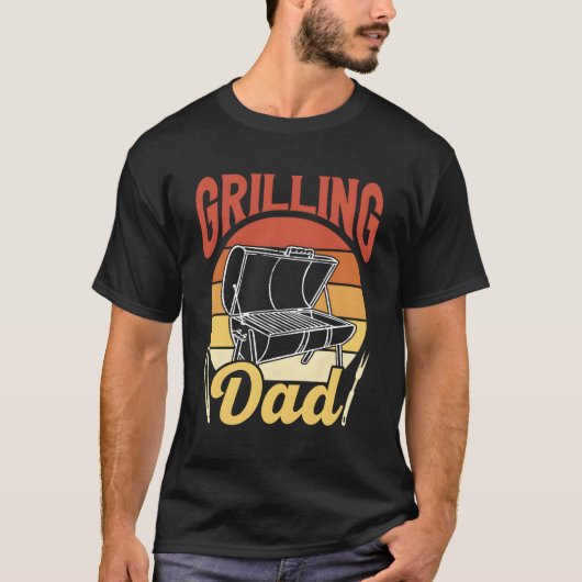 Grillen papa papa grill vader papa Vaderdag T-shirt (Voorkant)