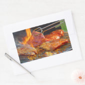 grillen rechthoekige sticker (Envelop)