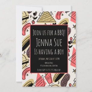 Grillen Summer BBQ Doodles Baby Shower