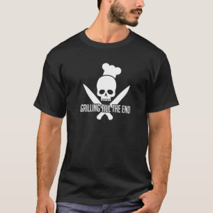 Grillen tot alle eeuwigheid schedel met Chef Pet G T-shirt