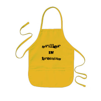 griller in training kinder apron schort