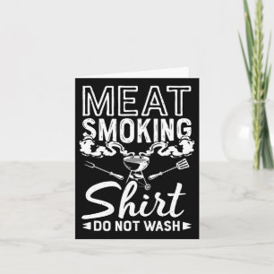 Griller vlees roker grappig BBQ grillen vlees roke Kaart