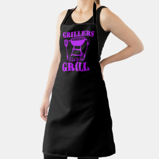 Grillers Gaan Worst Barbecue Paars Schort