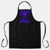 Grillers Gaan Worst Blauwe BBQ Rok  Schort (Voorkant)