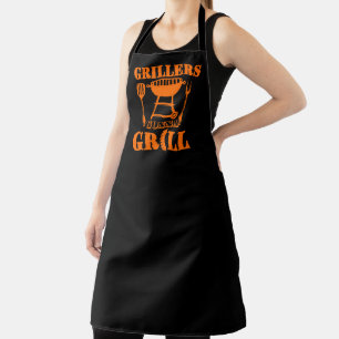 Grillers Gonna Grill Worst Barbecue Sinaasappel Schort