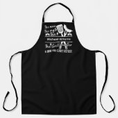 Grillfather Zwart Wit Gepersonaliseerde BBQ Papa Schort (Voorkant)