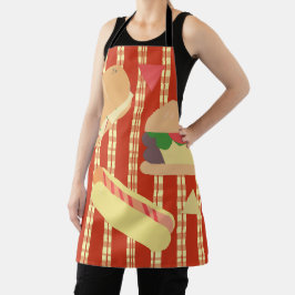Grillfeest Hamburger Hotdog Broodje Verjaardagsfee Schort