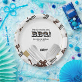 Grillgereedschap Ik Doe BBQ Papieren Bordje (Feest)