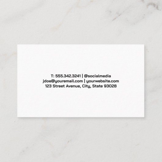 Grillgereedschap | Vuur | Restaurant Visitekaartje (Achterkant)